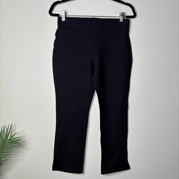 Quince Women's Pants Navy Blue Ponte Knit Crop Ankle - Picture 1 of 5